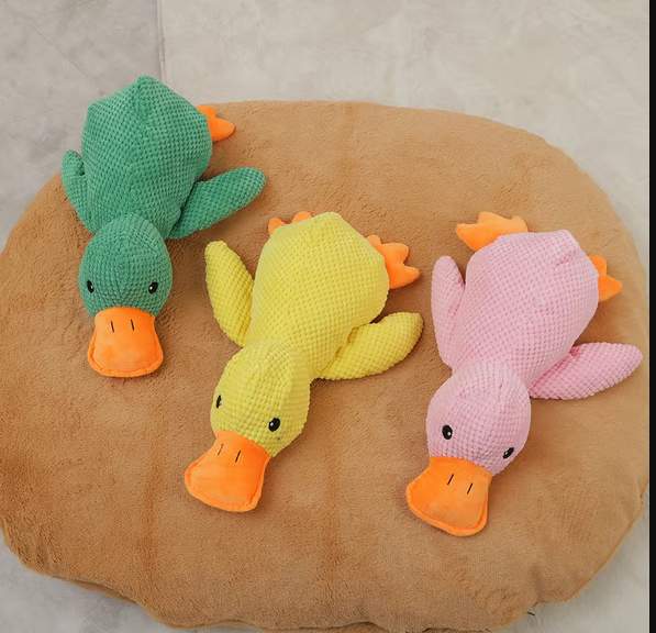 Giocattolo per Cani “Quack-Quack” – Papera Sonora in Tessuto Ultra-Resistente