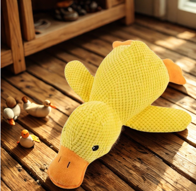 Giocattolo per Cani “Quack-Quack” – Papera Sonora in Tessuto Ultra-Resistente
